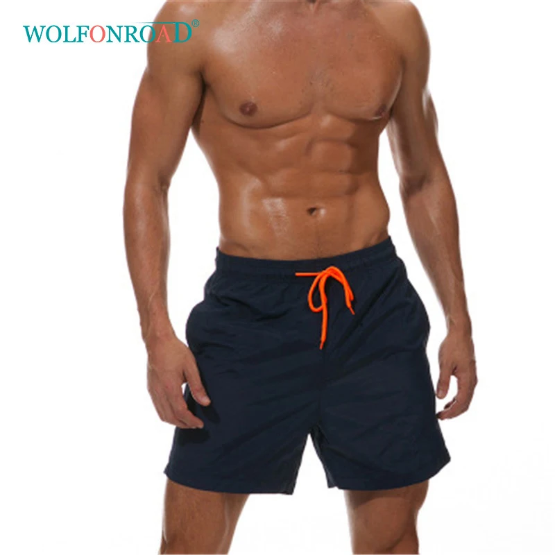 

WOLFONROAD Men Quick Dry Waterproof Sport Shorts Outdoor Beach Shorts Gry Short Trousers Nylon 10 Color Shorts L-YSK-01