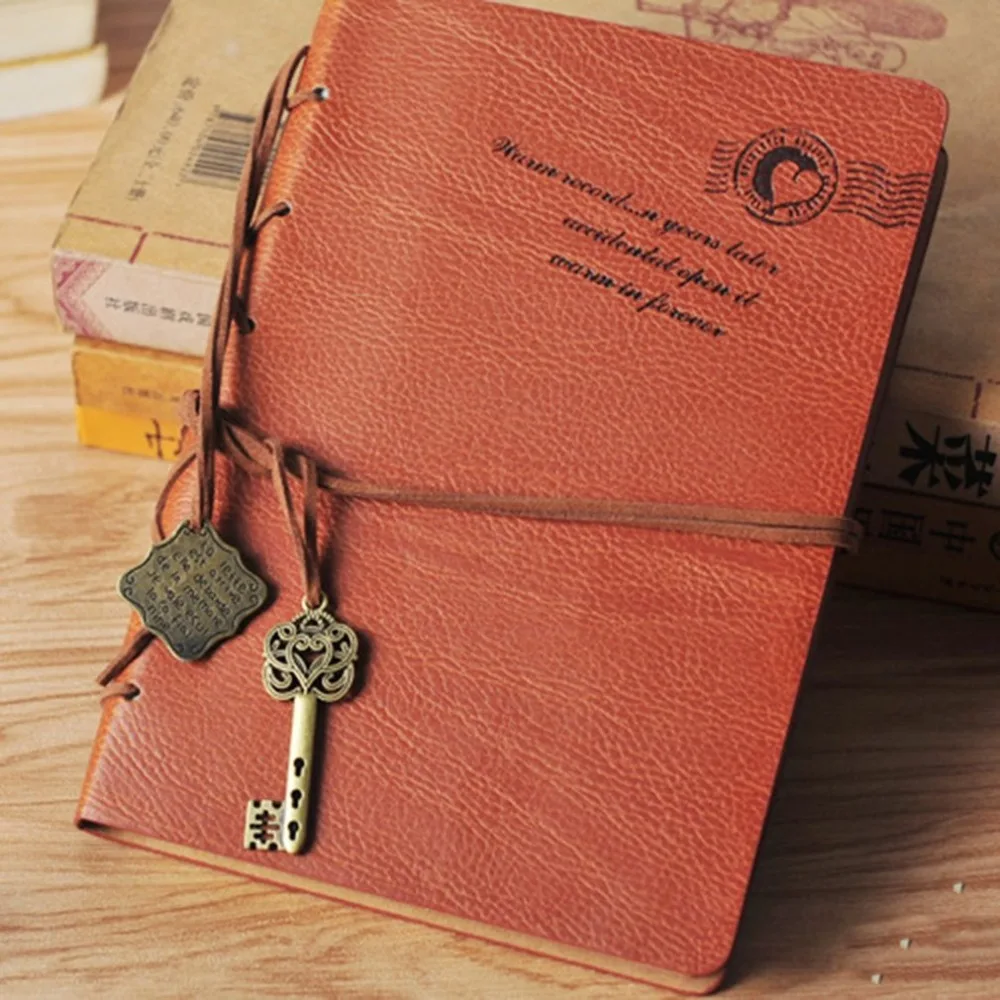 

New Diary Notebook Kraft Paper Cover A5 Paper Vintage Notepad Book Unique Stationery Diary Book Student Supplies