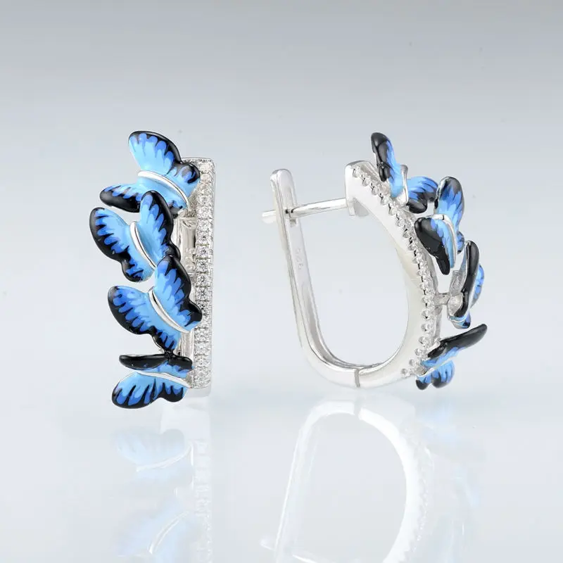 E308015ENASL925-Silver Earrings-SV1
