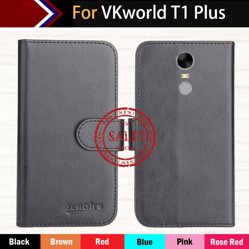

VKworld T1 Plus Case Factory Direct! 6 Colors Dedicated Leather Exclusive 100% Special Phone Cover Crazy Horse Cases+Tracking