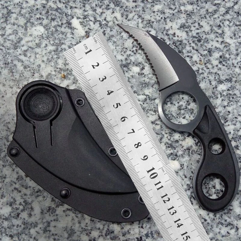 Karambit рукоятка ножа Прямой Нож EDC инструмент открытый тактический нож кемпинг