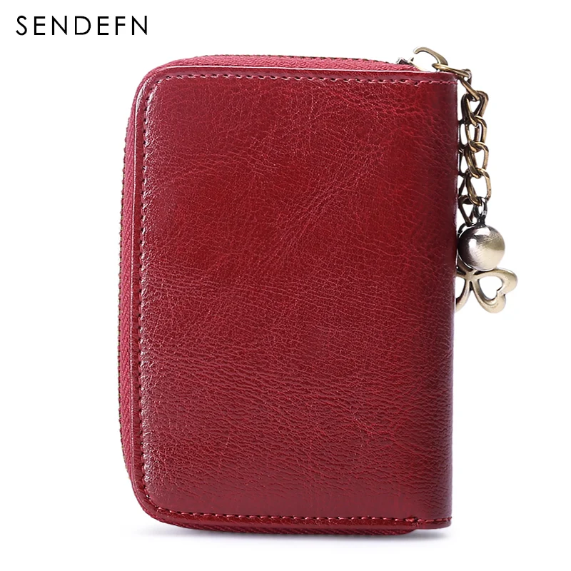 SENDEFN новый модный короткий кошелек для карт на молнии держатель кредитных