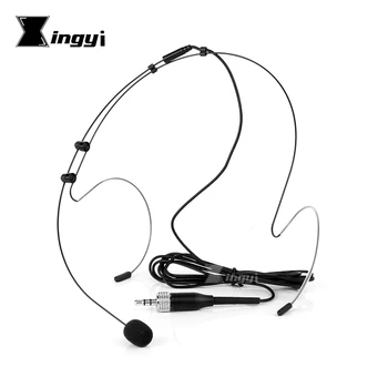 

3.5mm Jack Stereo Screw Locking Head-mounted Headset Microphone Mic For FM Wireless Bodypack Transmitter EW152 EW572 EW312 EW135