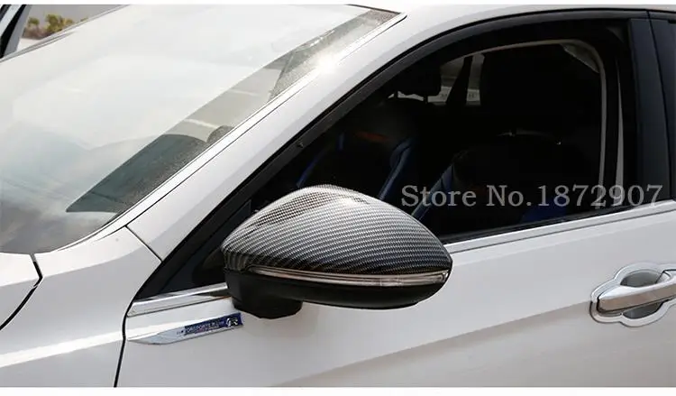 1:1 замена углеродного волокна крышка зеркала заднего вида автомобиля Стайлинг для Volkswagen Tiguan 2009
