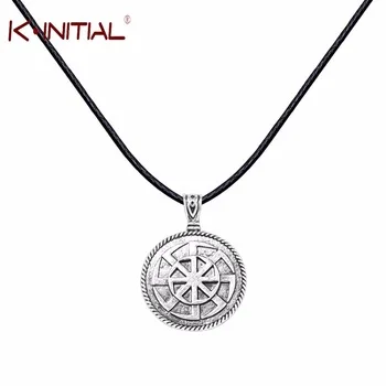 Kinitial Kolovrat Slavic Pendant Russian Sun Talisman Round Power Antique Slavic Amulet Necklace Pendants Jewelry Many Styles