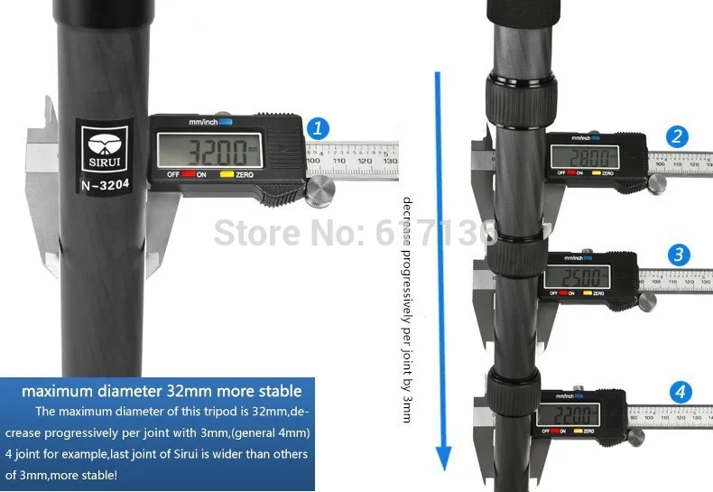 Sirui n3204x n-3204x штатив из углеродного Волокно Профессиональный штатив для Камера k30x шаровой головкой 4 раздел Максимальная нагрузка 18 кг DHL