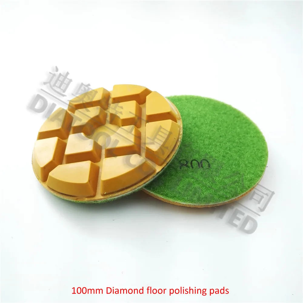 DIATOOL 9 шт. " Diamond Пол Полировки#800 SA622 100 мм смола облигаций diamond Пол возобновить шлифовальный диск
