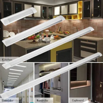 

30cm/60cm/90cm/120cm LED Batten Tube LinearLight Tri-Proof Surface Panel Ceiling Lights 85-265V IP65 Waterproof Tube bulb