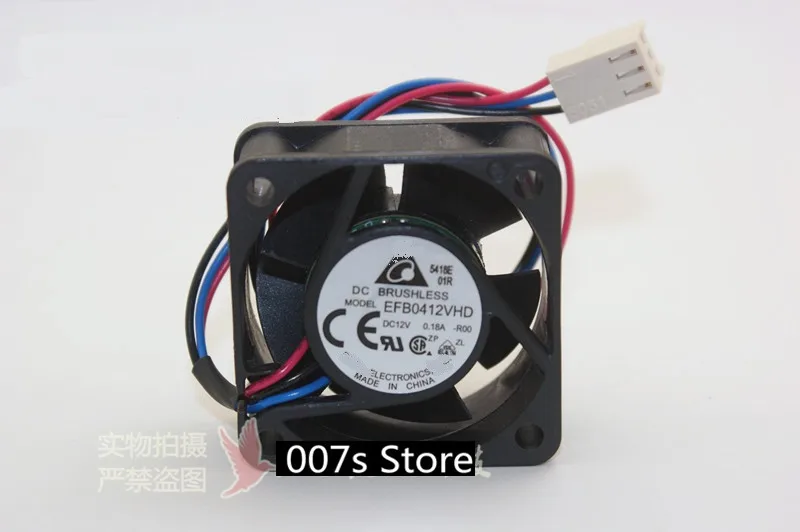 Радиатор Охлаждение охладитель Вентилятор Для Delta EFB0412VHD 4020 AC/DC 12 V 0.18A 4 см 3Pin 40*40*20 мм коммутатор сервера сигнализации чехол осевой вентилятор