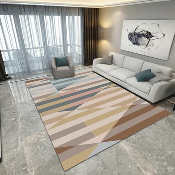 

Modern Simplicity Fashion Geometric 3D Crossed Striped Line Nonslip Floor Door Mat Parlor Living Room Home Decor Carpet Area Rug
