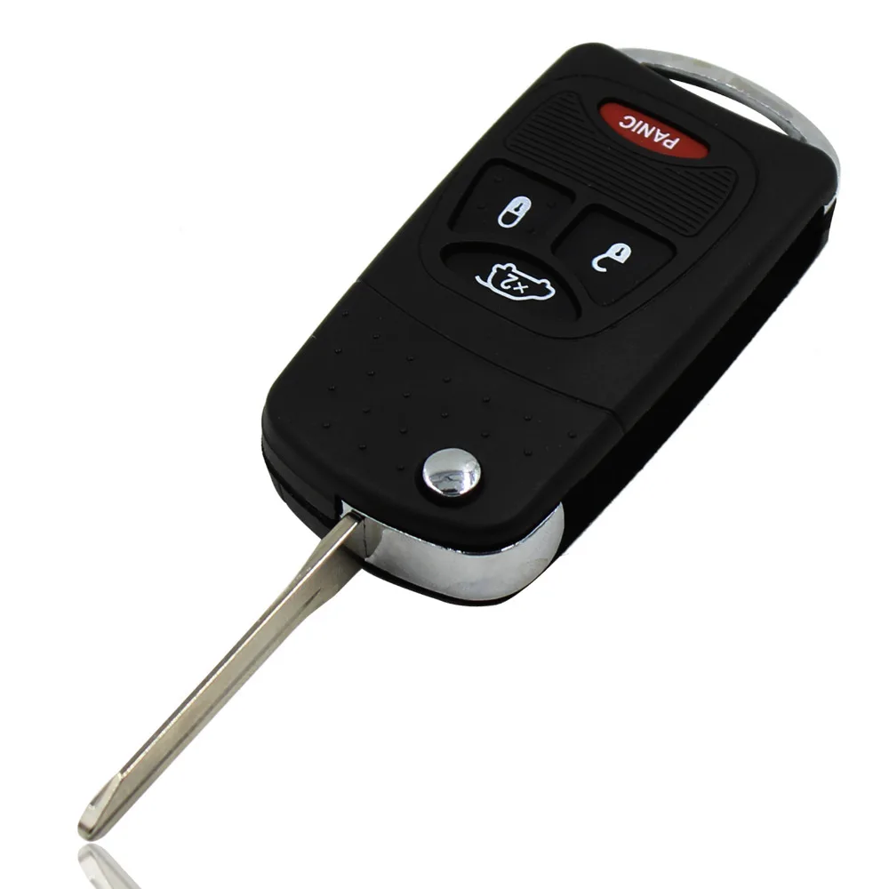 Пульт дистанционного управления 3+ 1 Panic 4 кнопки складной чехол для выкидного ключа Крышка для Chrysler Sebring Для Dodge Avenger Nitro для Jeep Fob