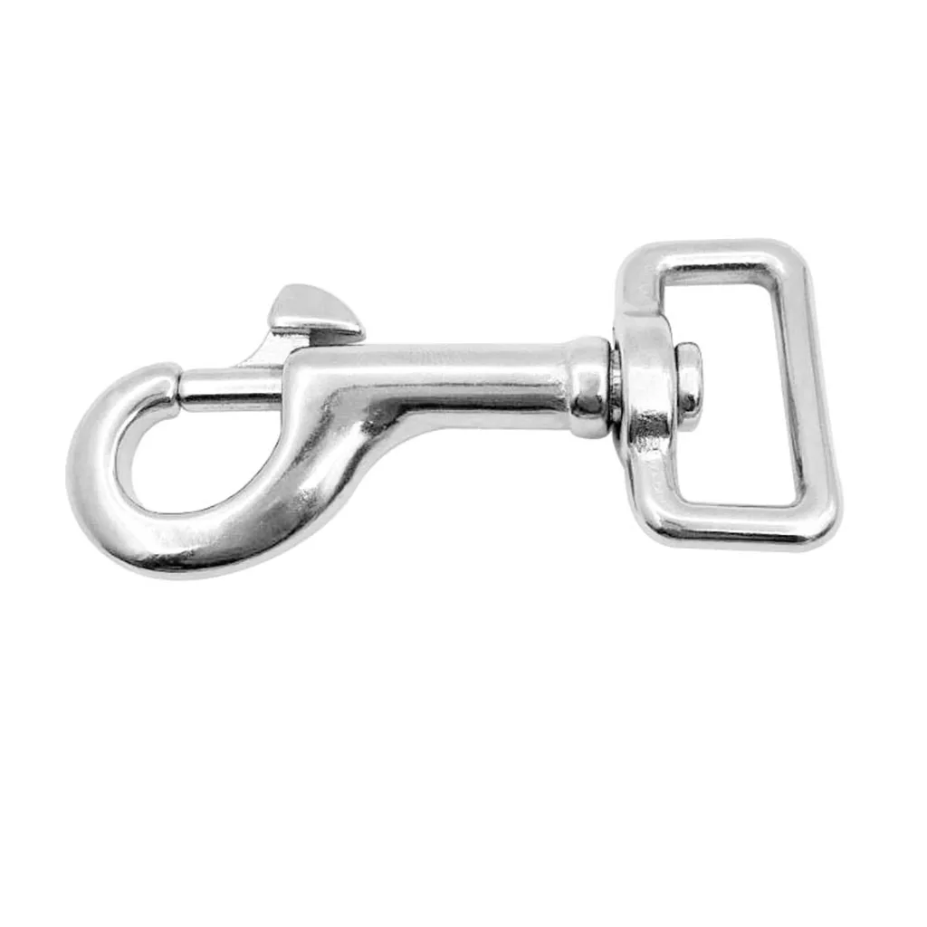   2Pcs Heavy Duty Square Eye Brass Snap Hook Pet Buckle Trigger Clip Swivel Clasp for use with Dog Lead & Horse Rug Leg Straps	