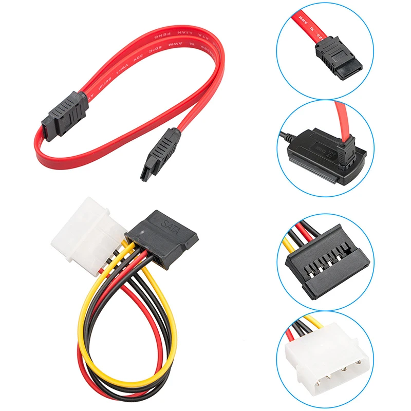 

SATA/PATA/IDE Drive to USB 2.0 Adapter Converter Cable Hard Drive For 2.5 / 3.5 Inch with 4 Pin Power Cable