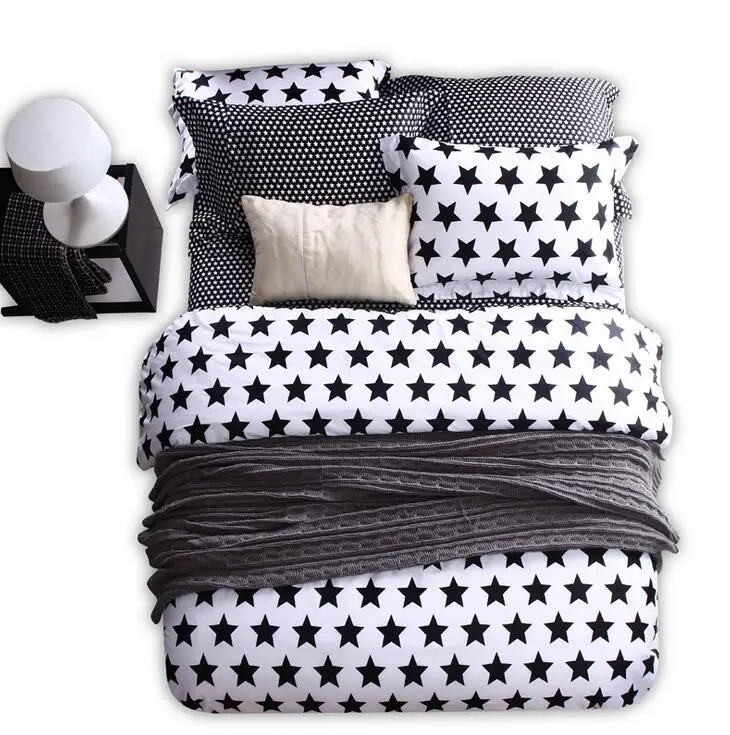 Online Buy Wholesale black white striped bedding from China black white