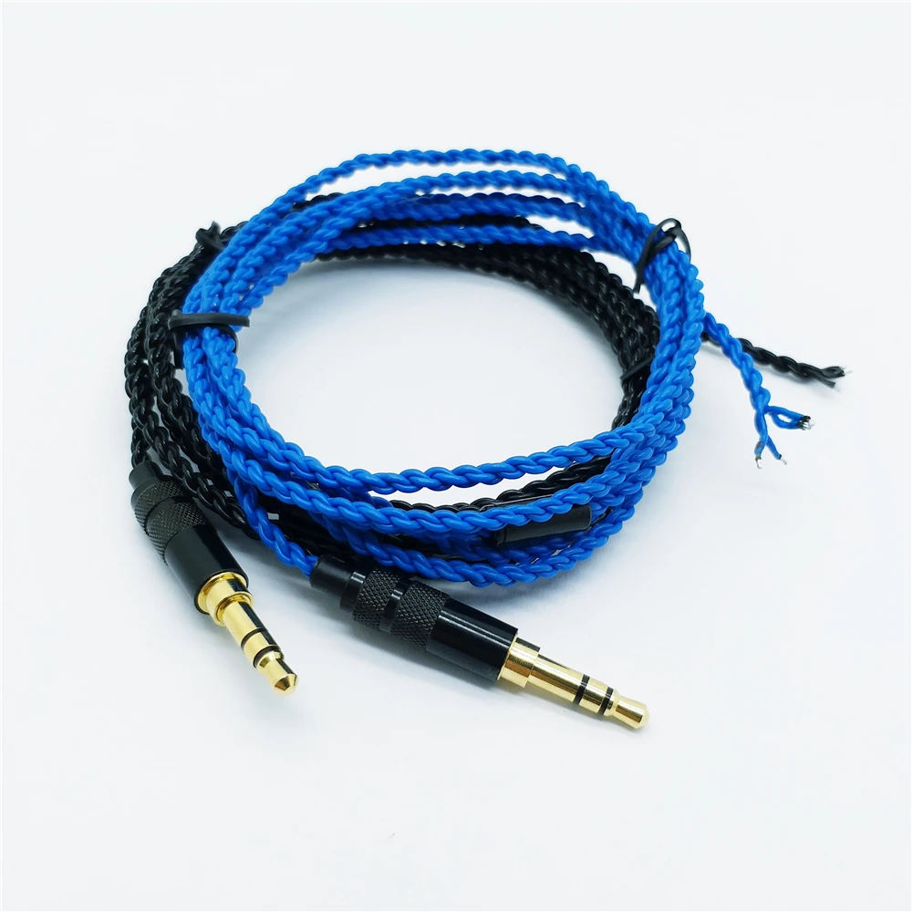 

DIY 1.2m High Qulity Earphone Repair Replace Audio Cable Braided wire