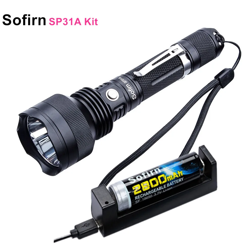 Sofirn SP31A Мощный светодиодный вспышка светильник 18650 Cree XP-L2 1050LM светодиодный фонарь светильник Тактический 6 режимов вспышки светильник режим памяти светодиодный налобный фонарь - Испускаемый цвет: 5350-5700K