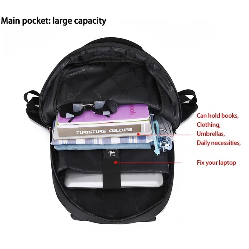  Tigernu Men Women 15-17inch Backpacks Waterproof Nylon Laptop Backpack bag Casual Male Mochila Scho - 32813962691