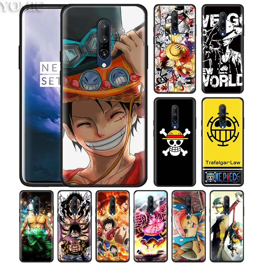 Аниме one piece Зоро Луффи чехол для телефона Oneplus 7 7Pro 6 6T Pro черный силиконовый мягкий