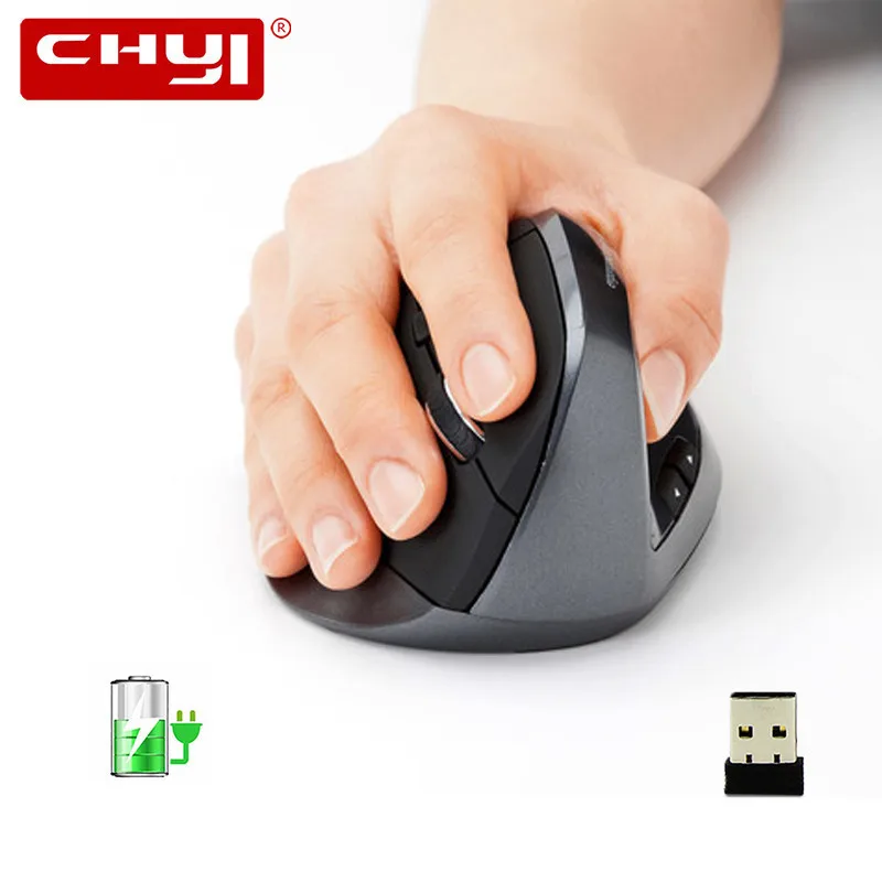 Wireless Vertical Mouse Rechargeable Computer Gaming Mice Ergonomic 5D Optical Office Mause With Wrist Rest Mouse