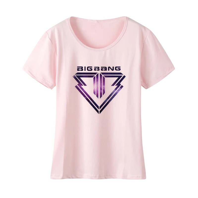

Kpop BIGBANG t shirt women casual Hip Hop T-shirts Short Sleeve T-Shirt Summer Clothes G-DRAGON T.O.P SOL V.I D-LITE NAZZ