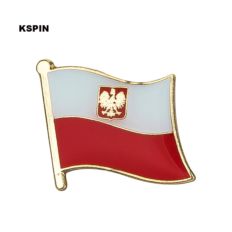 

Poland flag pin Bird lapel pin badge 10pcs a lot Brooch Icons KS-0039