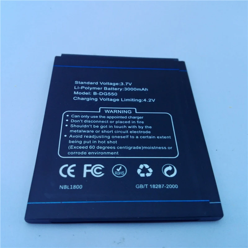 

Original Battery for DOOGEE DG550 Smartphone 2600mAh Li-Polymer Battery for DOOGEE Dagger DG550