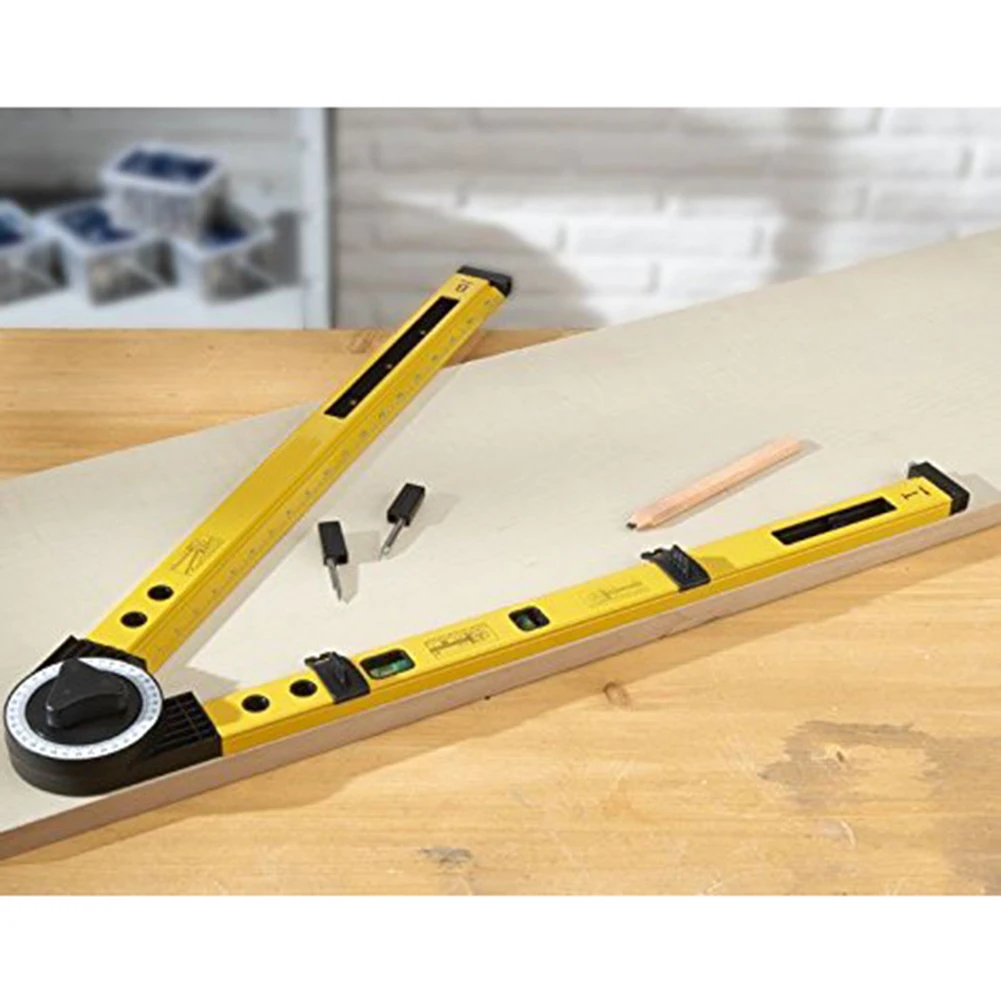 

Multi-Function Scribing Gauge Woodworking Scribe Compass Slope Measuring Instrument Horizontal Positioning Tool 1PC
