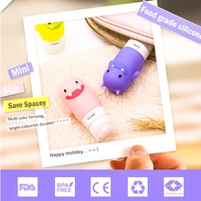 Силиконовые для путешествий бутылка шампунь-гель для душа лосьон суб-розлива трубка Выжимной набор 60/80/90/100 мл