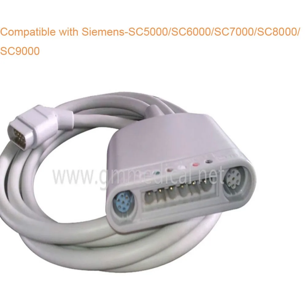 Совместим с Siemens SC5000/SC6000/SC7000/SC8000/6-Pod Multimed кабель дальней связи ecg, Drager Infinity совместимый магистральный кабель