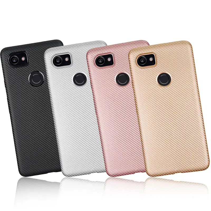 

For Google Pixel 2XL Case For Google Pixel 2 Case Carbon Fiber Soft Case For Pixel 2 XL 2XL Silicone Back Cover Phone Case
