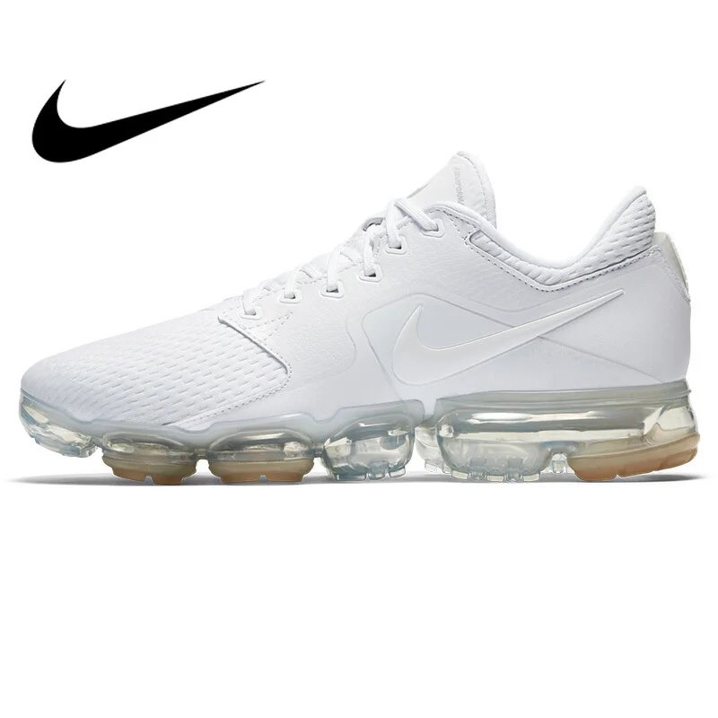 Оригинальный Новое поступление 2018 NIKE AIR VAPORMAX для мужчин's кроссовки дышащие кроссовки стабильность спортивные кроссовки AH9046-101