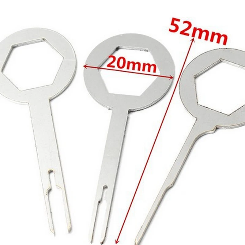 DWZ 3PCS  Aluminum Car Wiring Terminal Removal Extractor Crimp Connector Pin Key Tool Kit New