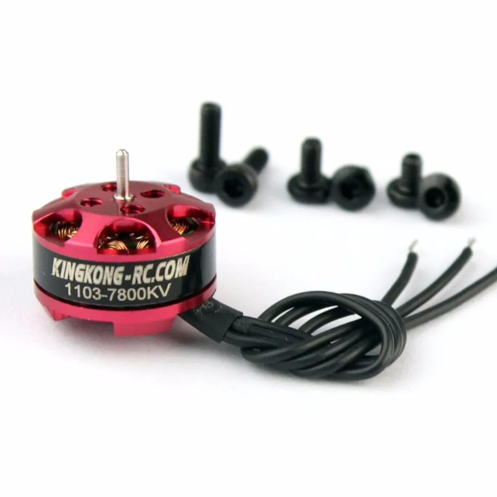 

4pcs High Quality KINGKONG 1103 7800KV 1-2S Brushless Motor for FPV mini Racing Drones RC Multicopter