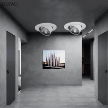 Современный Светодиодный точечный светильник 3 Вт, 5 Вт, 7 Вт, 10 Вт, светодиодный светильник с поворотом на 360 градусов, Точечный светильник для кухни, спальни, внутреннего освещения