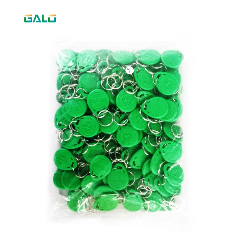 

100pcs RFID RF IC Card Inductive Module White Card + Key Ring