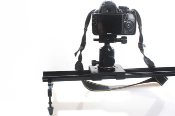 

COMMLITE CS-SL120 Sliding-Pad Video Track Slider Dolly Slider Video Stabilizer System 120CM 48Inch for All Cameras Camcorders