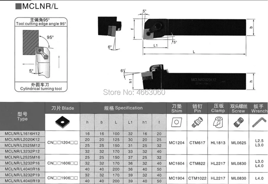 MCLNR2020K12 CNC токарный инструмент держатель, индексируемый токарный станок toolsl, MCLNR/L внешний токарный станок Режущий инструмент для CNMG120404/08 вставки