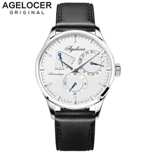 Agelocer часы швейцарского бренда Swizerland Luzern дизайнерские механические часы запас хода 42 часа фитнес мужские часы модные часы