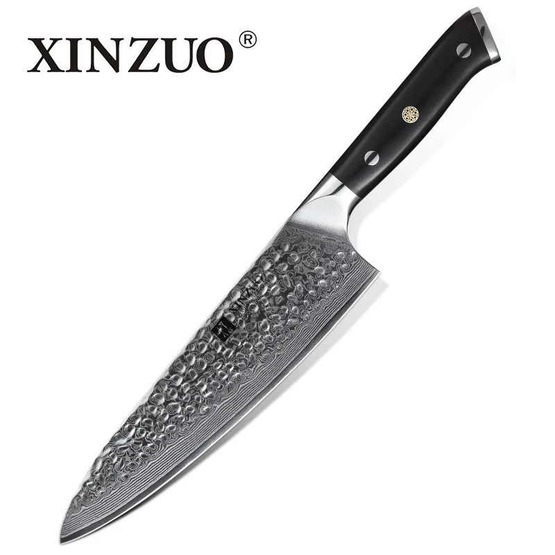 

XINZUO 8.5" in Chef Knife High Carbon Damascus Japanese Steel Kitchen Chef Cook Knives Cleaver Slicing Best Home Kitchen Knife