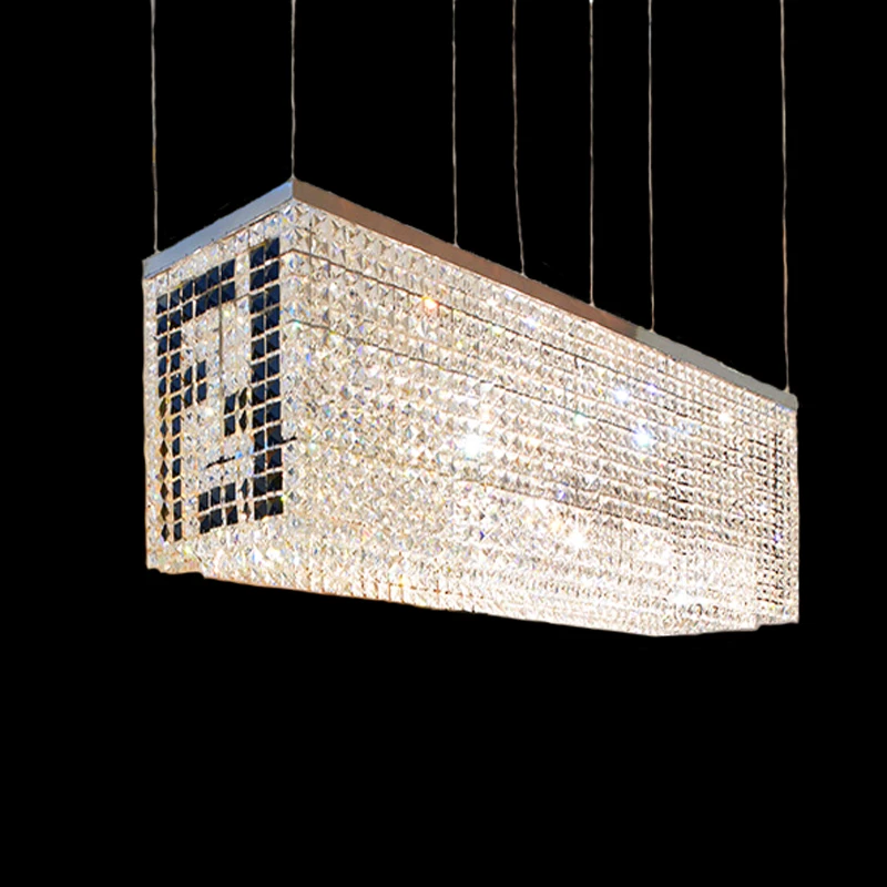 

modern K9 crystal chandelier light lustres decorative dinning room light fixtures bar led lighting