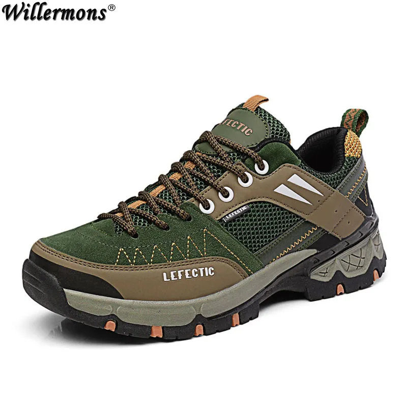 

2017 Winter Men's Outdoor Anti-slip Hiking Sports Shoes Men Wearable Camping Sneakers Shoes Sapatos Masculino