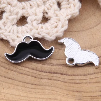 

100pcs Enamel charm Moustache Exquisite Alloy Pendants 18*8mm 1.1g Handmade Jewelry Making DIY Alloy accessories Hot