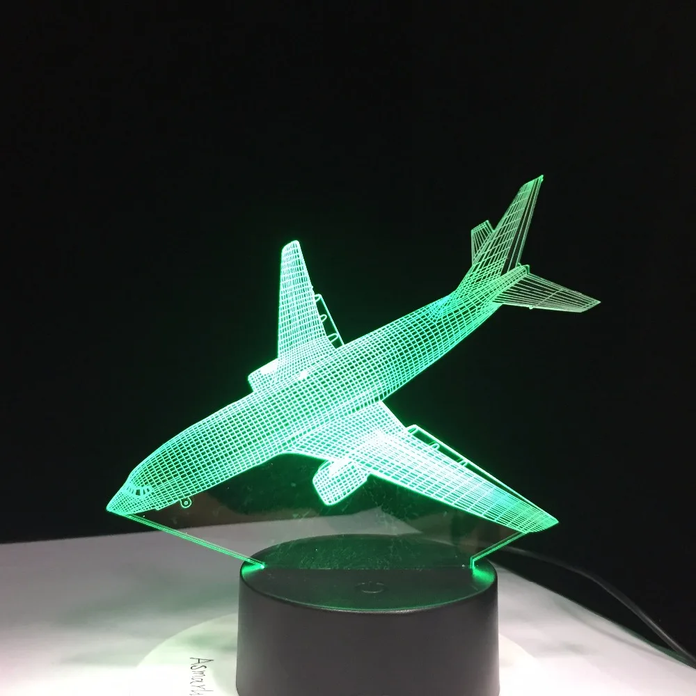 Новинка 3D светодиодный светильник визуальный цветной USB настольная лампа