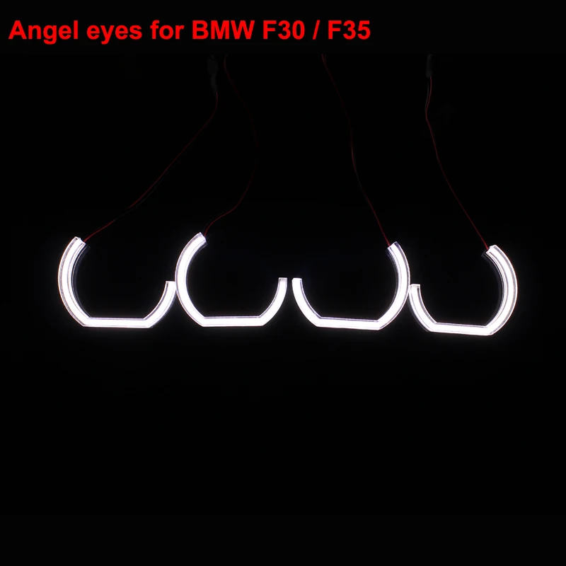 

Angel Eyes Crystal Light SMD LED Headlights Pipeline Light Running Light DRL For F30 F35 - One Set