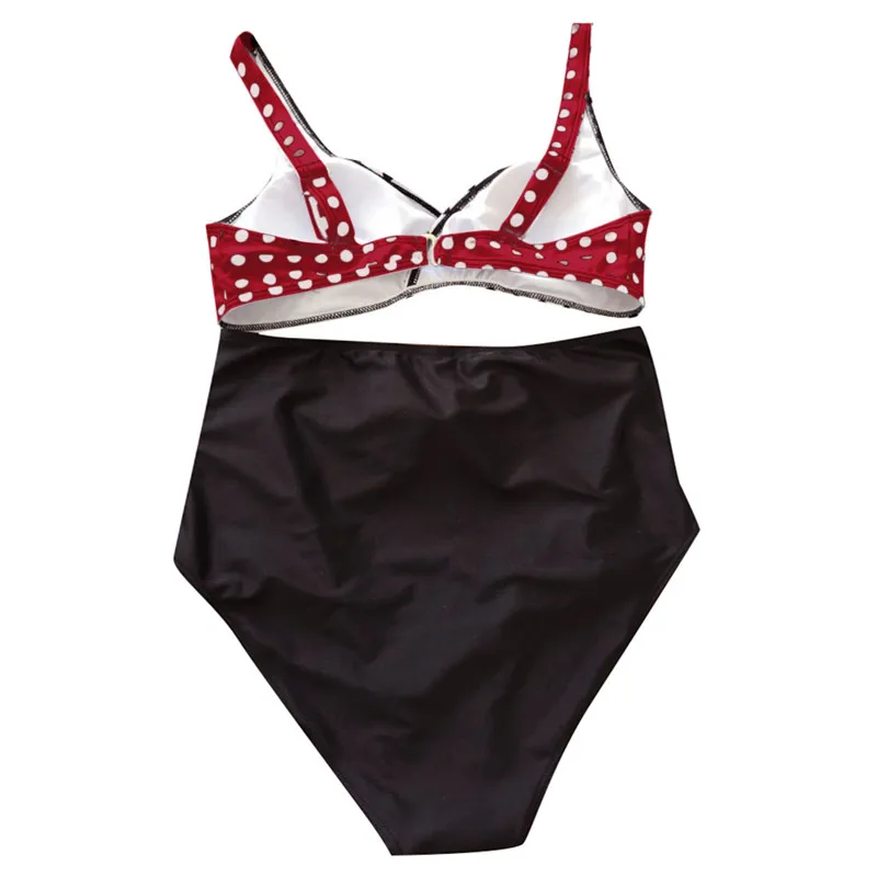 2019 Fashion New Women Siamese Bikini Set Push-Up StripeSwimwear Beachwear Swimsuit Bathing Suit Beach Wear Beach Retro A23# (10)