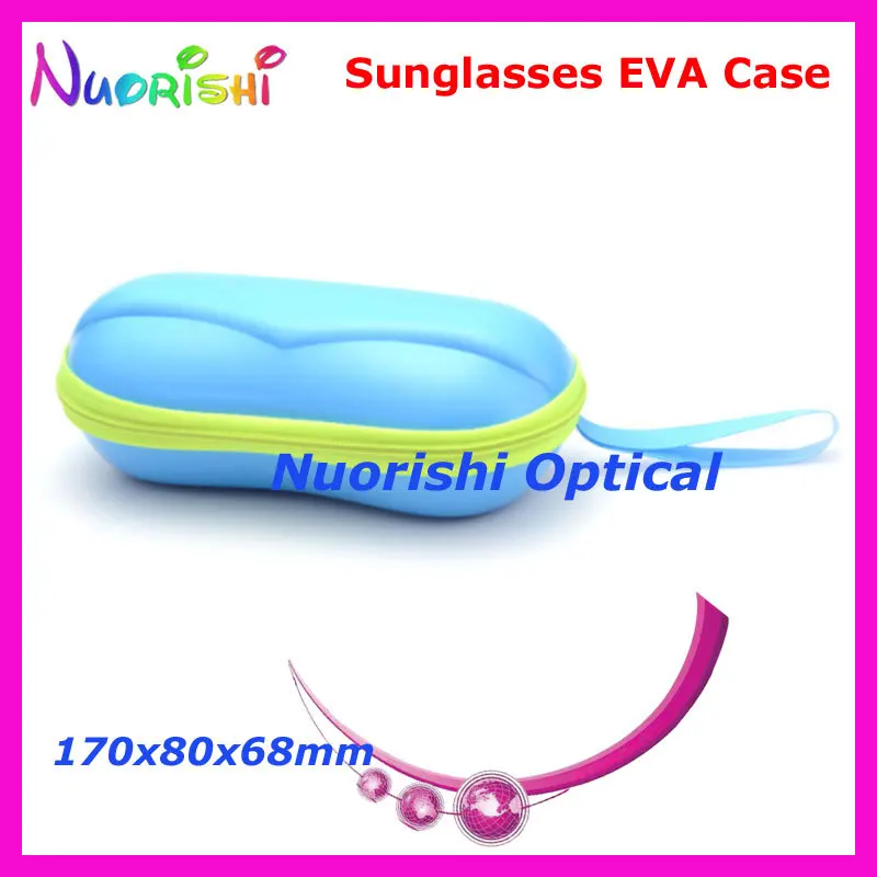 20 шт блестящие свежие красочные очки для очков Солнцезащитные очки на молнии 6 цветов EVA чехол коробка ML032