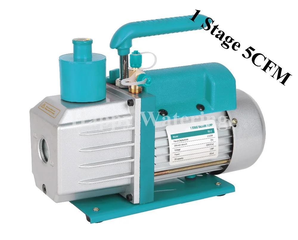 

Single Stage 110V/60HZ Refrigerator Vacuum Pump 5CFM 1/3HP Rotary Vane Deep HVAC Tool AC R410a R134