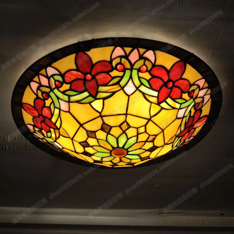  16 pouces européen lapin fleur chambre d'enfants chambre plafond verre bijoux fantaisie