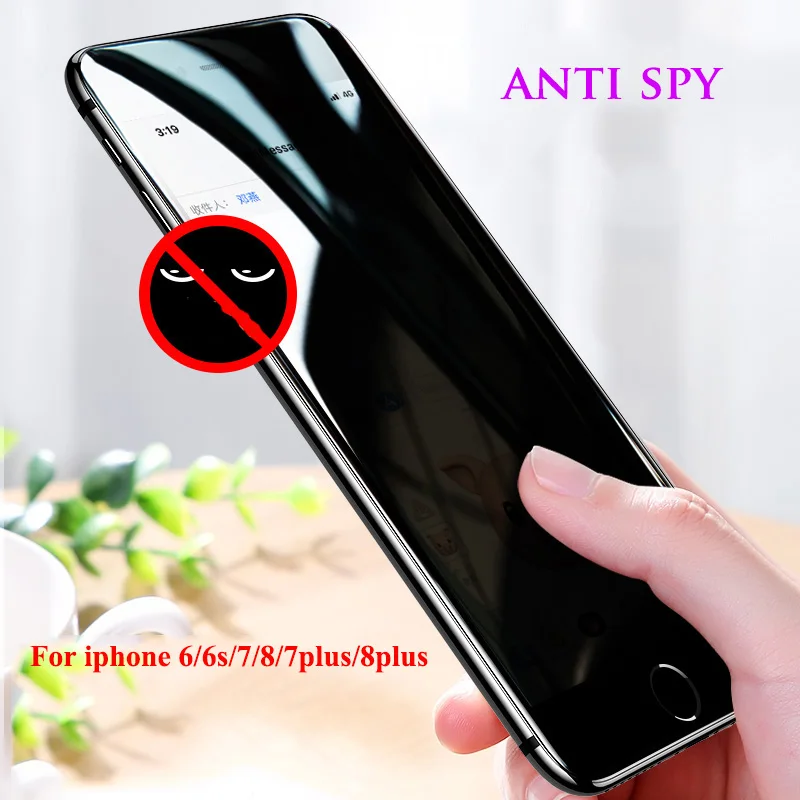 

EXUNTON For Apple iphone 6 6plus 7 7plus 8 8plus Hydrogel Film Soft Anti-spy 3D Full Coverage Anti Spy Screen Protector Film