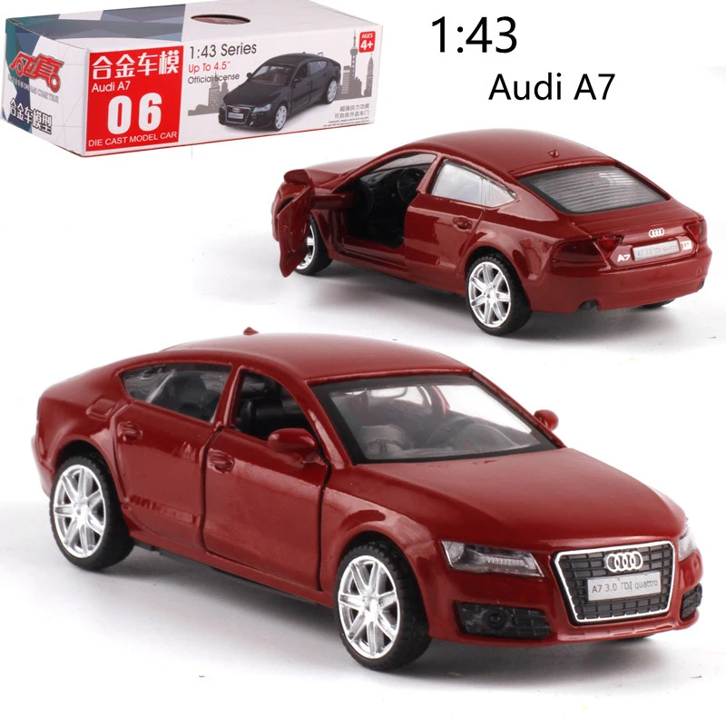 CAIPO 1:43 Audi A7 литая задняя модель автомобиля литая под давлением металлическая модель автомобиля для мальчика Коллекция игрушек друг детский подарок